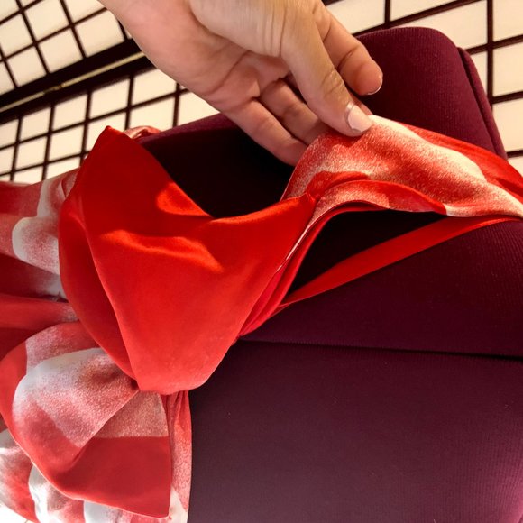 Floral One Shoulder Dress with Bow - Picture 2 of 5